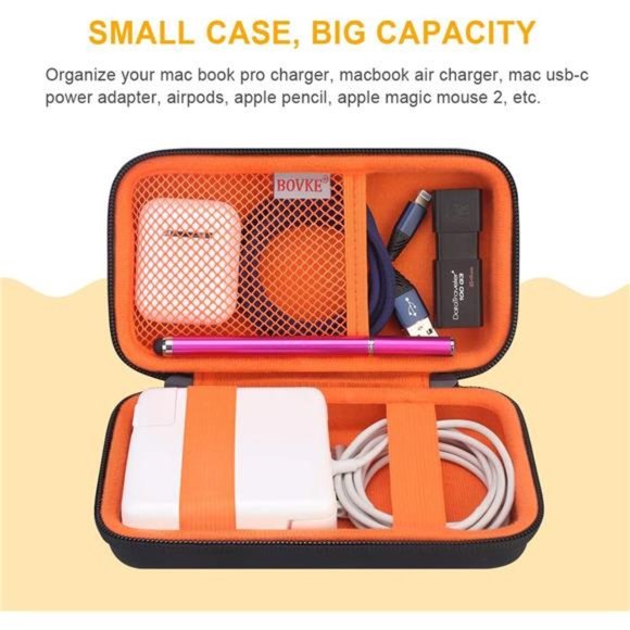 Hard Travel Case for MacBook Air Pro Power Adapter Apple MagSafe 2 USB-C Charger - Picture 6 of 6